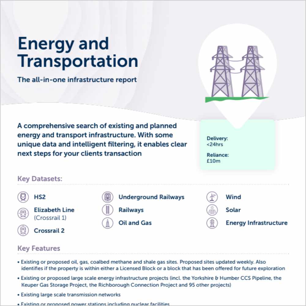 Groundsure Energy & Transportation Product Card