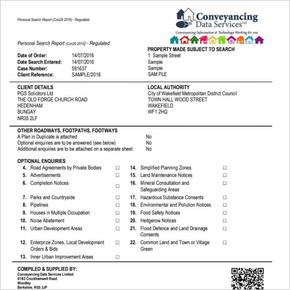 CDS Local Authority Sample