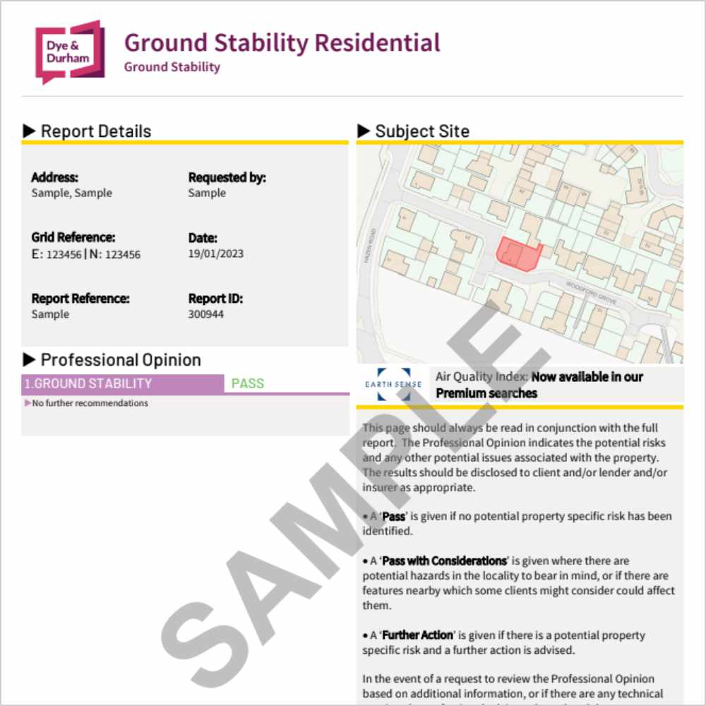 FCI Ground Stability Sample