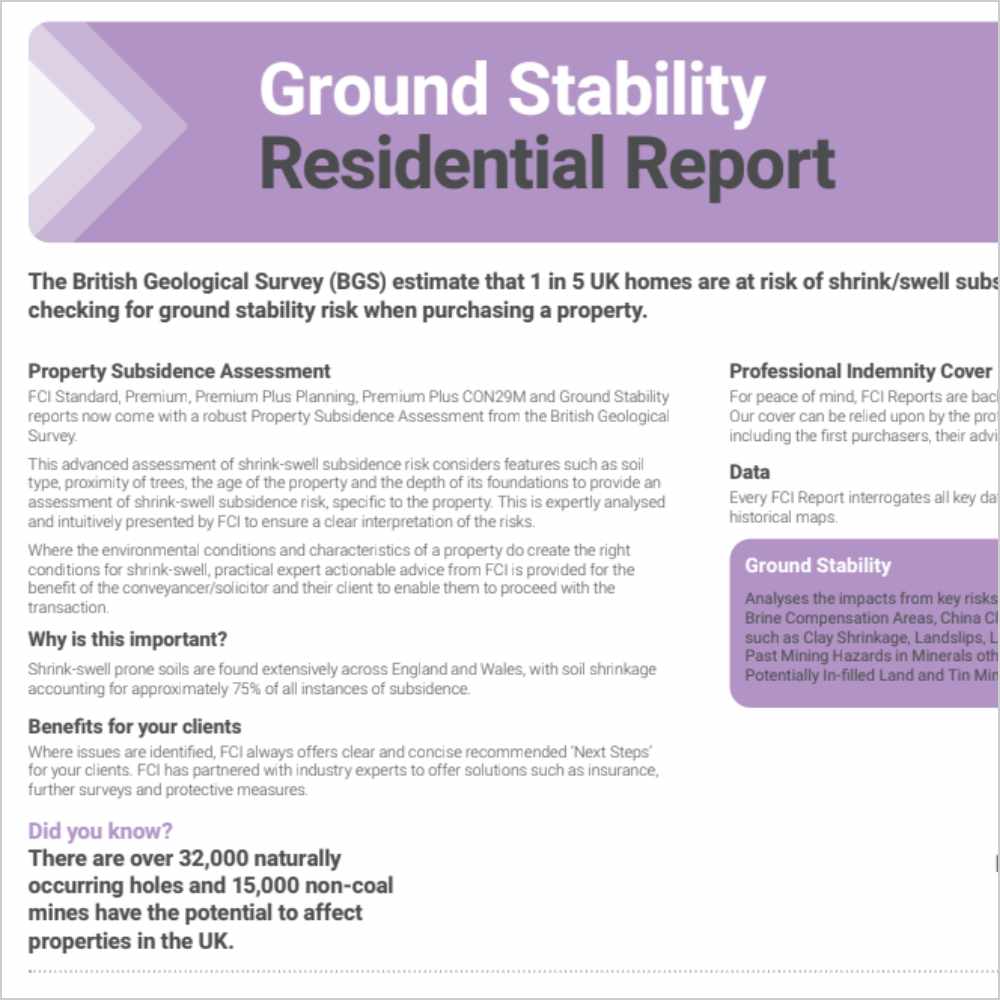 FCI Ground Stability Product Card