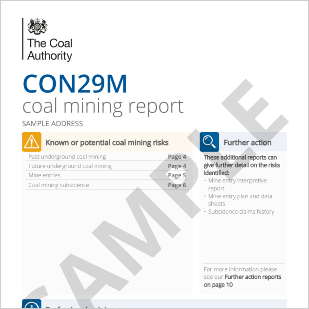 Commercial CON29M Coal Authority Sample Report