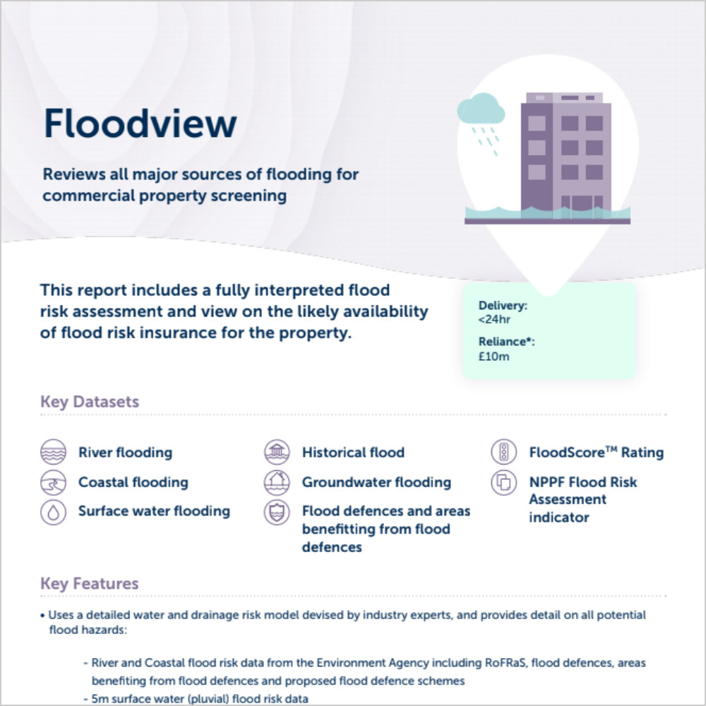 Groundsure Floodview Product Card