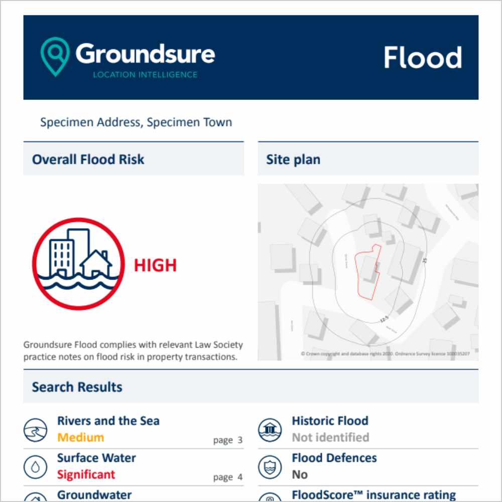 Groundsure Flood Sample