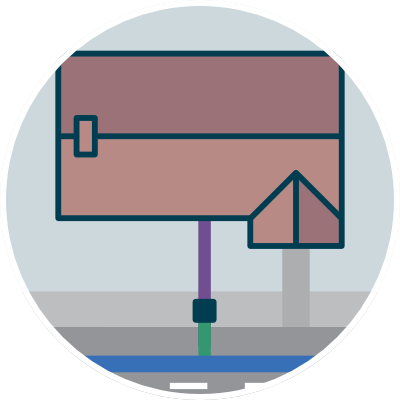 Water pipe separate supply example