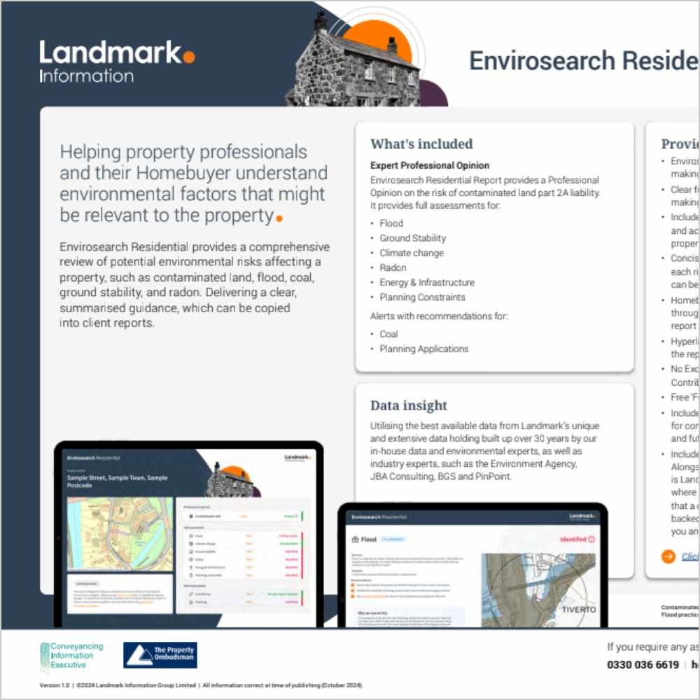 Envirosearch Residential Product Card
