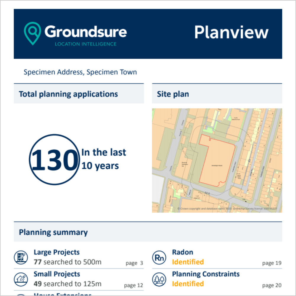Groundsure Planview Sample