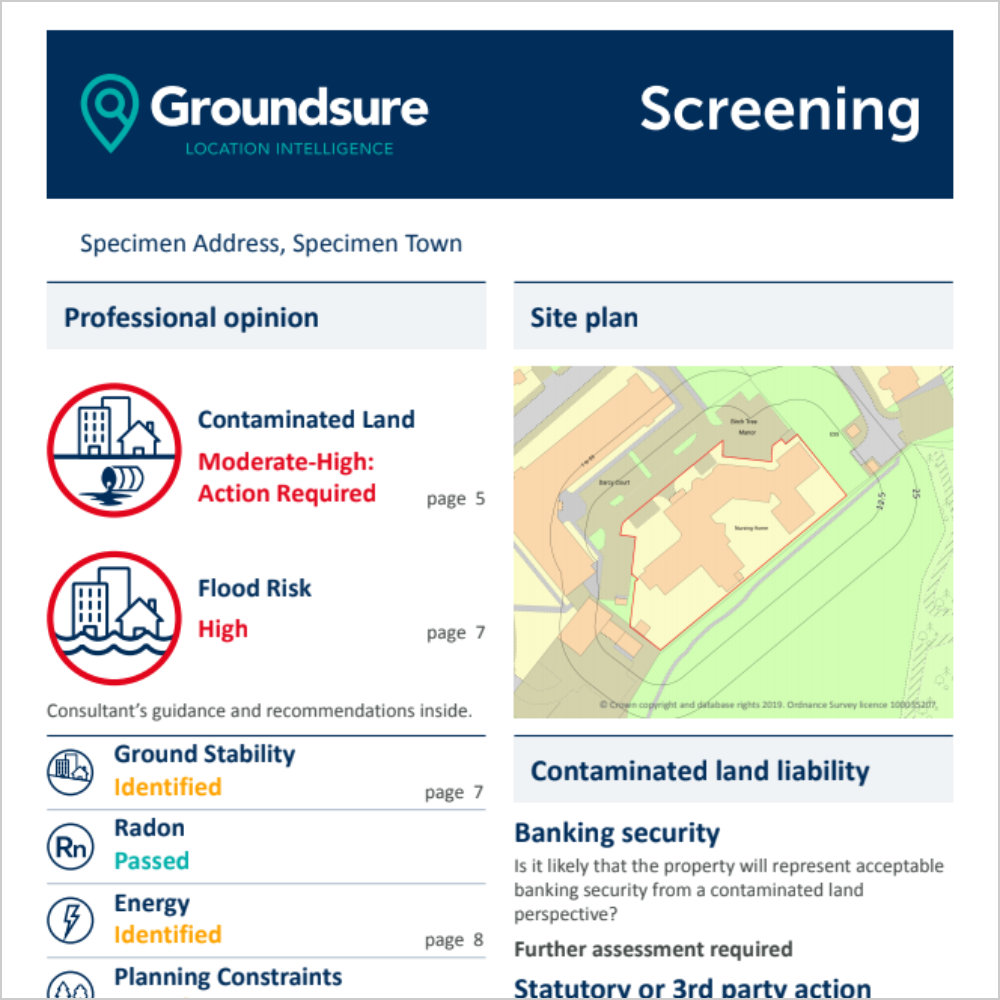 Groundsure Screening Sample