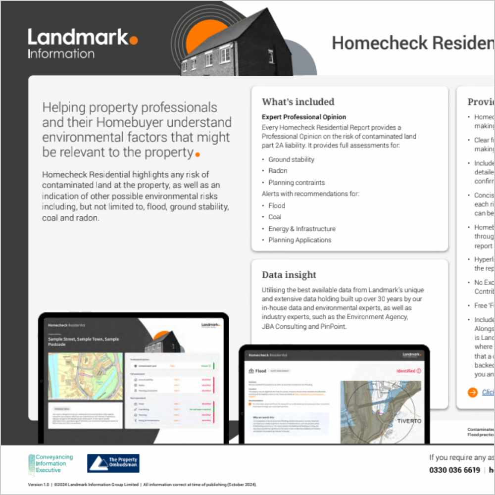 Homecheck Residential Product Card