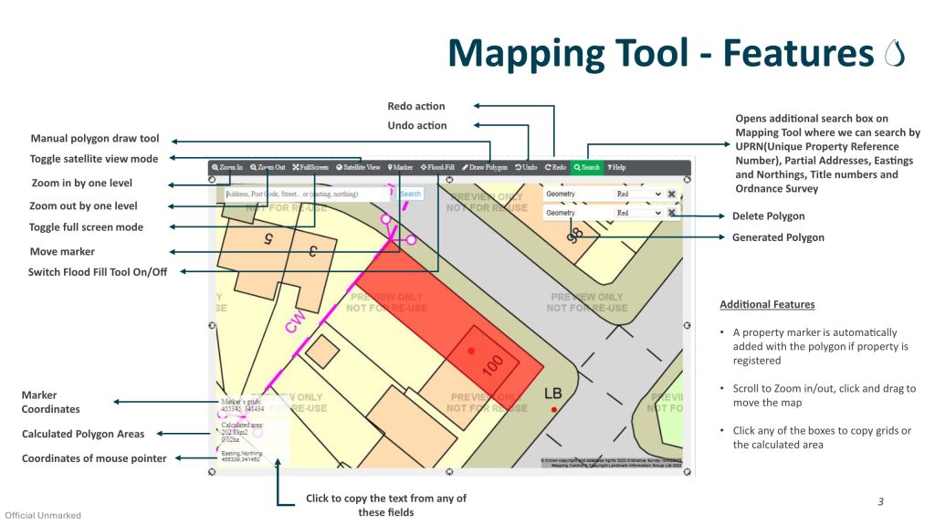 Mapping tool user guide features