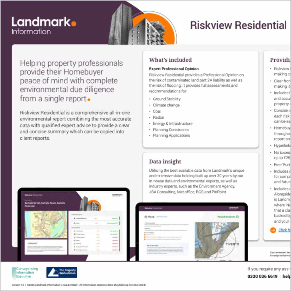 Riskview Residential Product Card