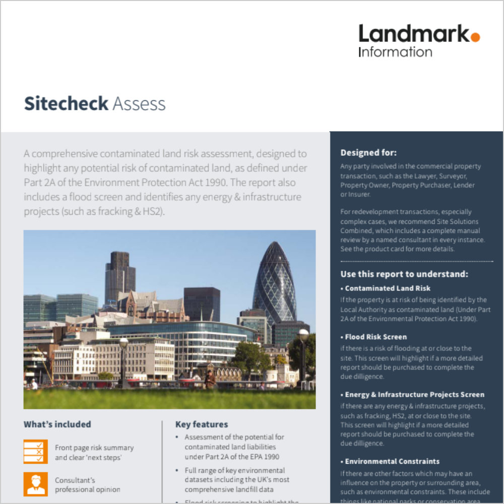 Sitecheck Assess Product Card
