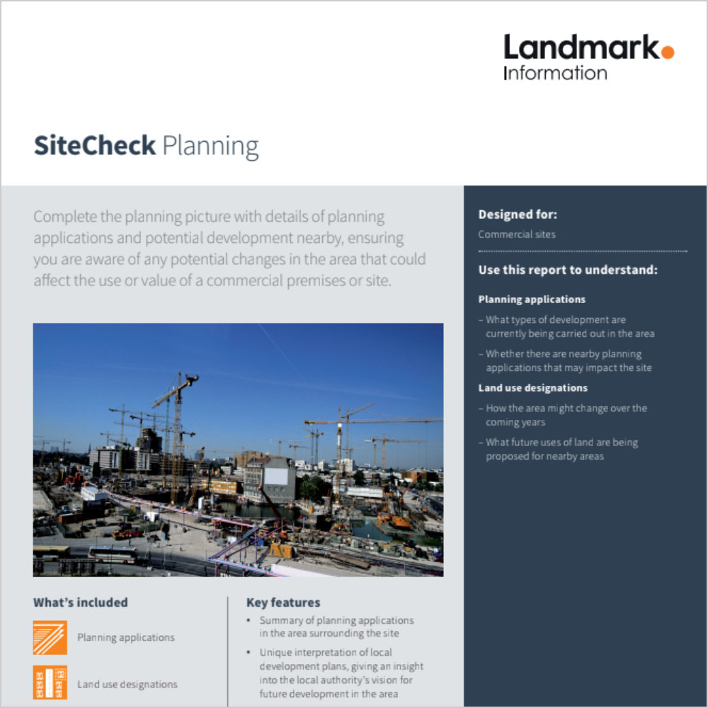 Sitecheck Planning Product Card