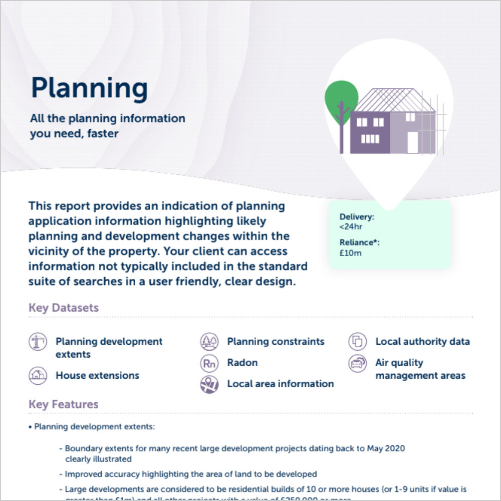 Groundsure Planning Product Card