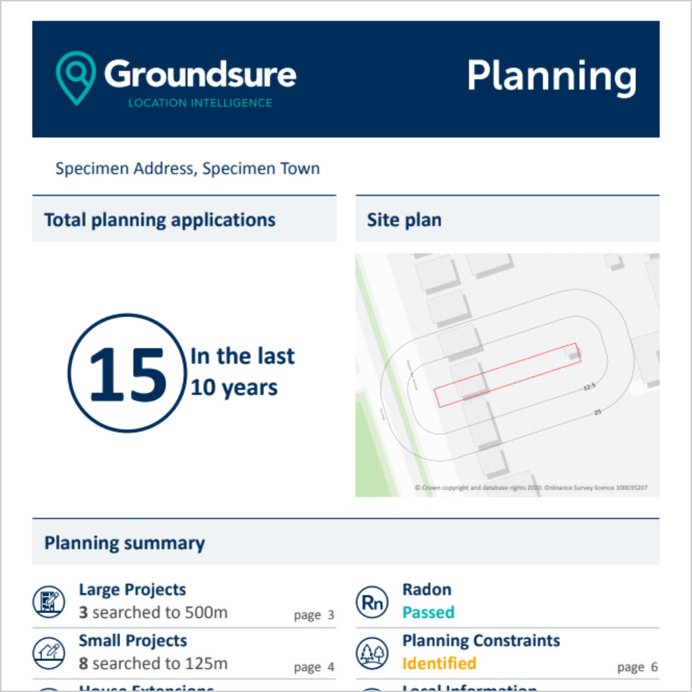 Groundsure Planning Sample