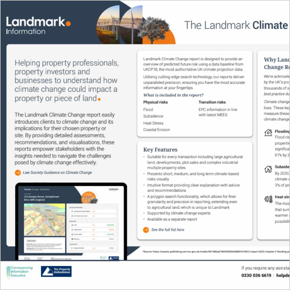 Landmark Climate Change Product Card